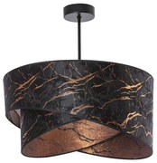 Żyrandol 1xE27/60W/230V czarny/miedź