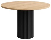 Okrągły stół NESTIL blat dąb sonoma, kolor podstawy do wyboru