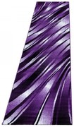 Dywan nowoczesny Parma linie fioletowy 80 cm x 300 cm