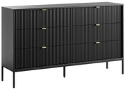 Komoda 6 szuflad - Czarny - LIOUBA marki Pascal Morabito