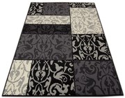 Dywan nowoczesny Luna Elements Patchwork Czarny 140 cm x 200 cm