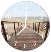 Zegar szklany okrągły Molo