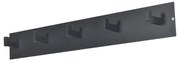 Czarny metalowy wieszak ścienny 70 cm Leatherman – Spinder Design