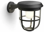 Philips Radii UltraEfficient Solarna lampa ścienna zewnętrzna LED 1,3 W 3000 K, czarny