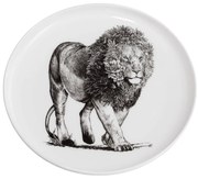 Biały porcelanowy talerz Maxwell &amp; Williams Marini Ferlazzo Lion, ø 20 cm