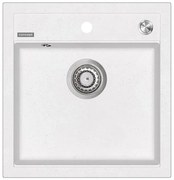 Concept DG00C50WH - Zlewozmywak kuchenny CUBIS 49x51 cm granit/biały