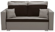 Sofa kanapa 2 os z funkcją spania ASTO3 Jasny brąz/Ciemny brąz