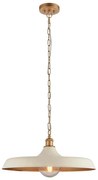 Endon 99999 - Żyrandol na łańcuchu SABIAN 1xE27/10W/230V kremowy/złoty