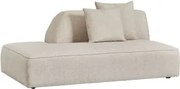 Lewy Moduł Szezlongu Do Tapicerowanej Sofy Modułowej Cardea Tkanina Bouclé W Kolorze Kremowo-beżowym - Sklum