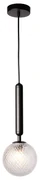 Czarna lampa wisząca SULION Musa, wys. 150 cm