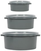 Pojemniki na żywność do mikrofalówki, okrągłe, 3 różne rozmiary