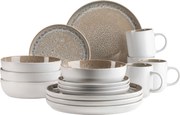 Mäser Zestaw naczyń stołowych 16 szt. MALEA – beżowy