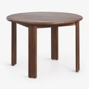 Okrągły Stół Ogrodowy Ø110 Cm Z Drewna Akacjowego Uleno Ciemny Akacjowy Brąz - Sklum