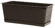 Skrzynka balkonowa Ratolla Case P 40 cm umbra PROSPERPLAST