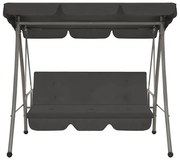 Huśtawka ogrodowa z baldachimem grafitowa C5-B18