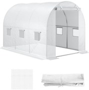 Outsunny Pokrycie do Szklarni Zamiennik Przezroczyste Odporne na Pogodę 300x200x200cm | Aosom PL