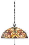 Elstead QZ-KAMI-P - Żyrandol na łańcuchu Tiffany KAMI 3xE27/60W/230V
