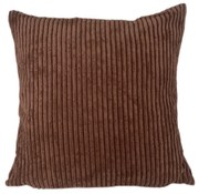 Poszewka na poduszkę 45x45 SZTRUKS ozdobna prążkowana kawowa