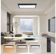 Brilagi - ściemnialna oprawa LED FRAME SMART LED/30W/230V czarna IP44 + pilot