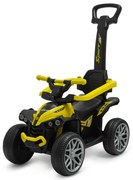 Baby Mix Mega Odpychacz dla dzieci z prowadnicą Prime EVA, żółty