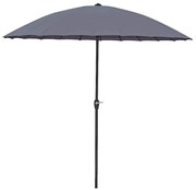 Szary parasol ogrodowy ø 260 cm – Garden Pleasure