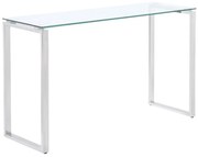 Konsolka FREYA - Hartowane szkło i chromowany metal