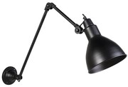 Industrialna lampa ścienna czarna regulowana - WyePrzemysłowy Oswietlenie wewnetrzne