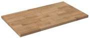 Uniwersalny blat do szafki łazienkowej lub konsoli naturalny dębowy drewno 46 x 80 cm