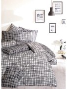 BedTex Bawełniana pościel Straw czarna, 220 x 200 cm, 2 szt. 70 x 90 cm