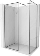 Mexen Kioto-F ścianka prysznicowa Walk-in z ramką 125 x 100 cm, transparent 8 mm, gun metal - 800-125-202-04-95-100