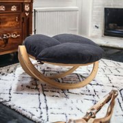 Drewniany fotel Tiga Indoor grafit CZILLO