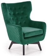 Fotel tapicerowany MARVEL VELVET zielony HALMAR