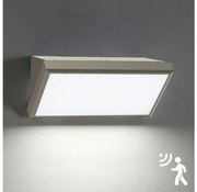 Brilagi-LED zewnętrzna lampa ścienna z czujnikiem TRIANGLE LED/20W/230V szara IP