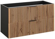 Szafka umywalkowa z lamelowym frontem 100 cm H9-F66