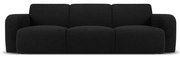 Czarna sofa z materiału bouclé 235 cm Molino – Micadoni Home