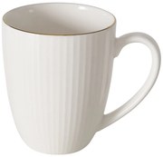 Kubek porcelanowy KELLY, biały, 400 ml