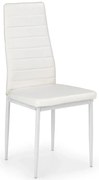 Białe Tapicerowane Krzesło Metalowe P4-T78