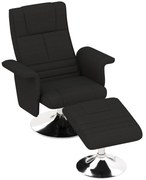 HOMCOM Masażer fotel z podnóżkiem, regulowane oparcie, 78 x 95 x 88 cm, czarny