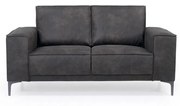 Antracytowa sofa z imitacji skóry 164 cm Copenhagen – Scandic