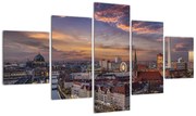Obraz - Zachód słońca nad Berlinem (125x70 cm)