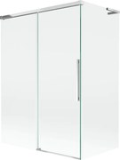 Mexen Rox L parawan nawannowy 2-skrzydłowy rozsuwany 120 + 70 x 150 cm, transparent, chrom - 8C9L-120-070-01-00