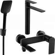 Mexen Zero R62 zestaw wannowy, czarny - 71113R62-70