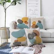 Zestaw 4 poszewek na poduszki Minimalist Cushion Covers Stones, 55x55 cm