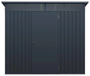 Schowek ogrodowy z metalu/ocynkowanej stali antracytowy 4,6 m² - CLAFTON