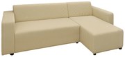 Elastyczny pokrowiec na narożną sofę MONDO, prawy róg Kolor: Kremowy