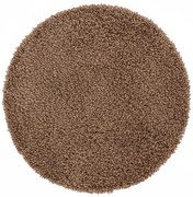 Dywan shaggy Best jednokolorowy cappuccino 80 cm x 80 cm koło