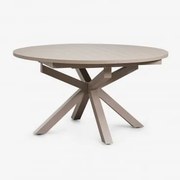 Rozkładany Stół Ogrodowy 145-200x145 Cm Z Aluminium Barces Moka Brown - Sklum