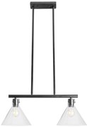 LAMPA SUFITOWA SZKLANA METALOWA APP317-2CP