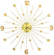 Złoty Zegar Ścienny 70 Cm A3-H37