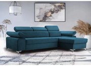 Narożnik Bardo regulacja podgłówka i podłokietników z funkcją spania do salonu